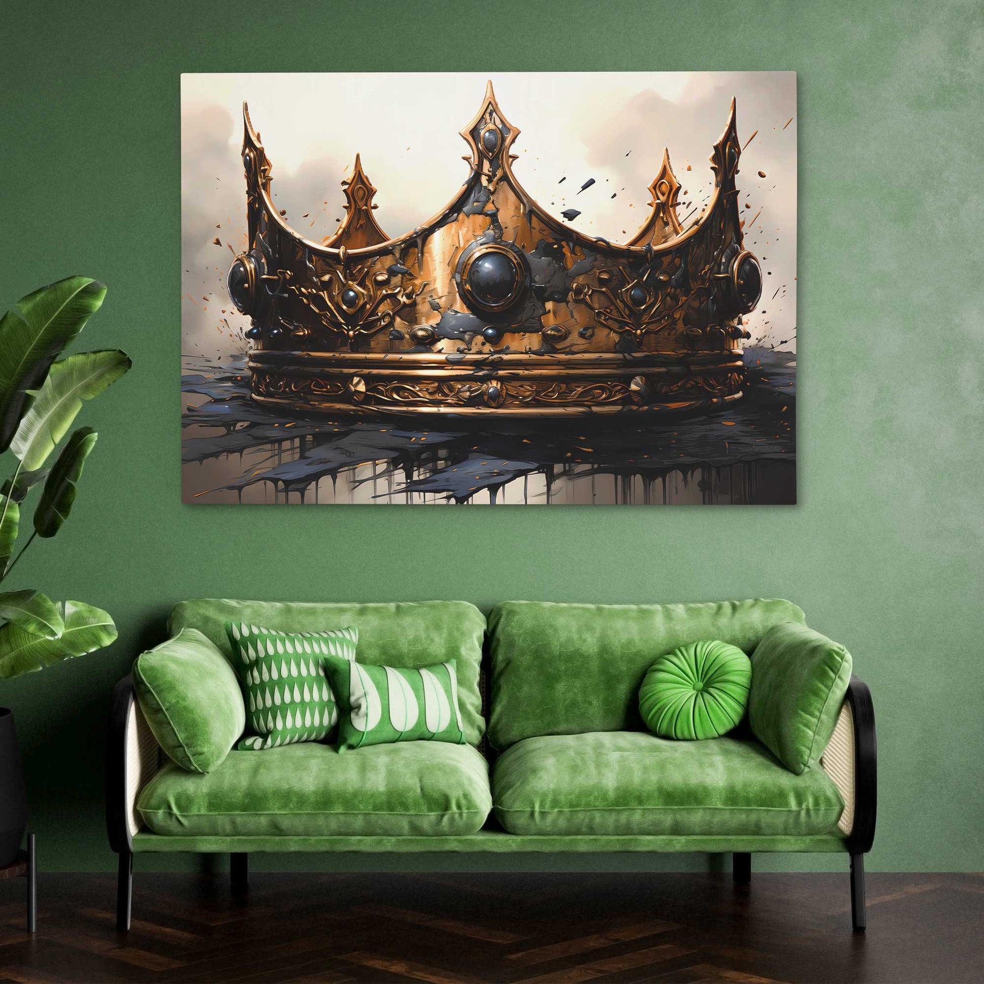 Gothic Gold - Large Canvas Print