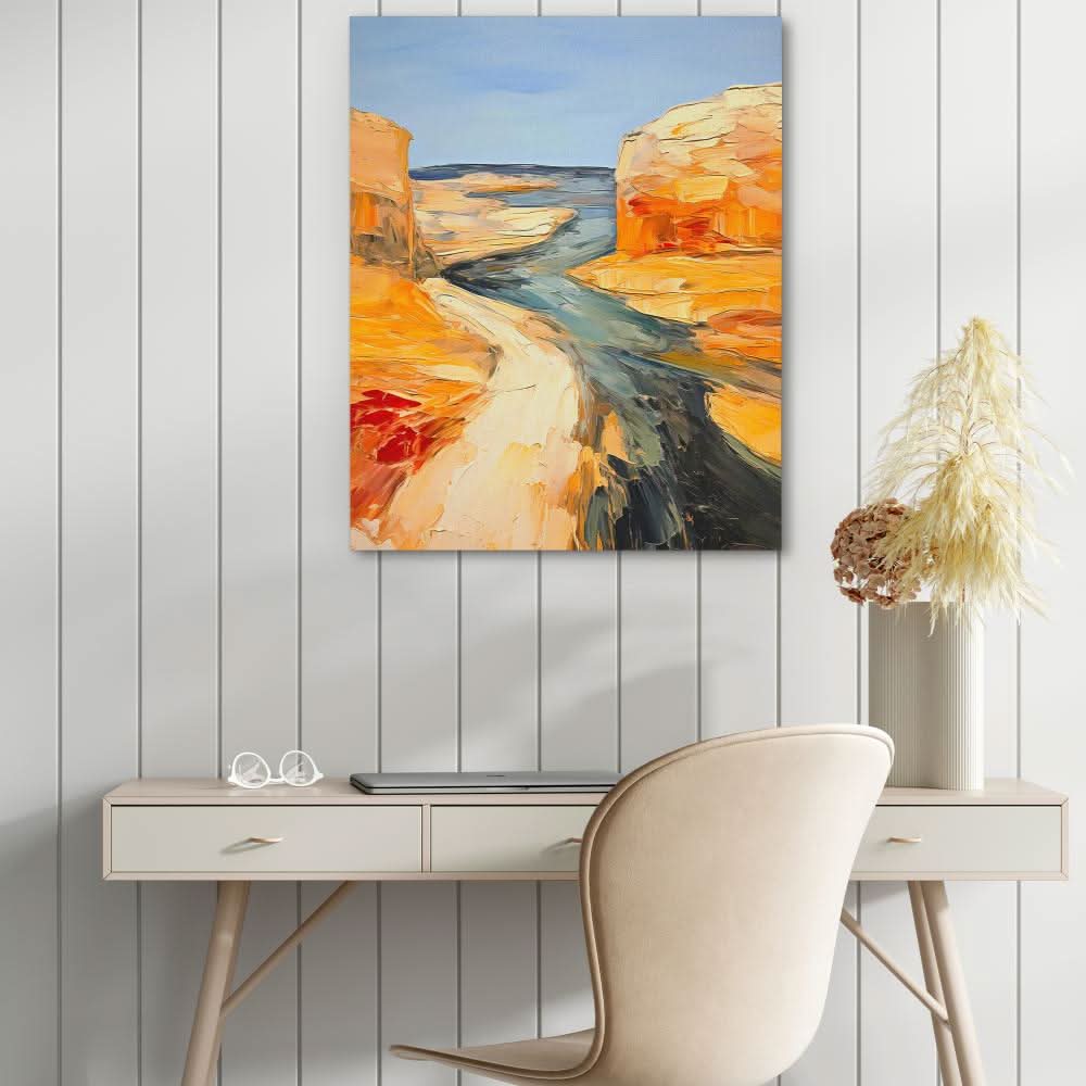 Grand Canyon River - Acrylic Art for Bathroom