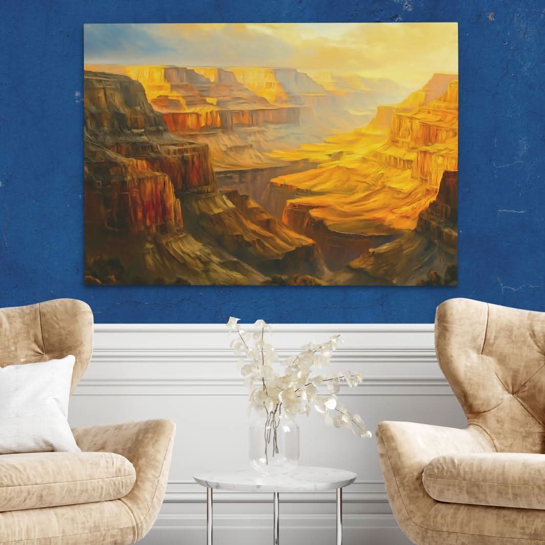 Grand Canyon Sunset - Oversized Landscapes Canvas Wall Art