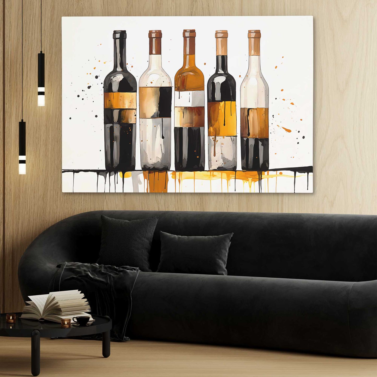 Grape Palette - Wall Art in Black Frame