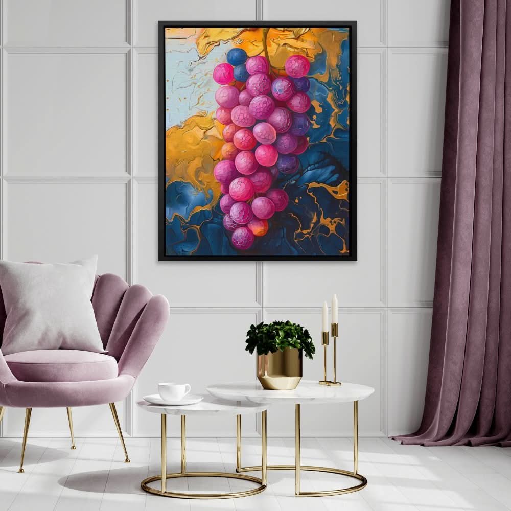 Grapes of Beauty - Modern Colorful Canvas Wall Art
