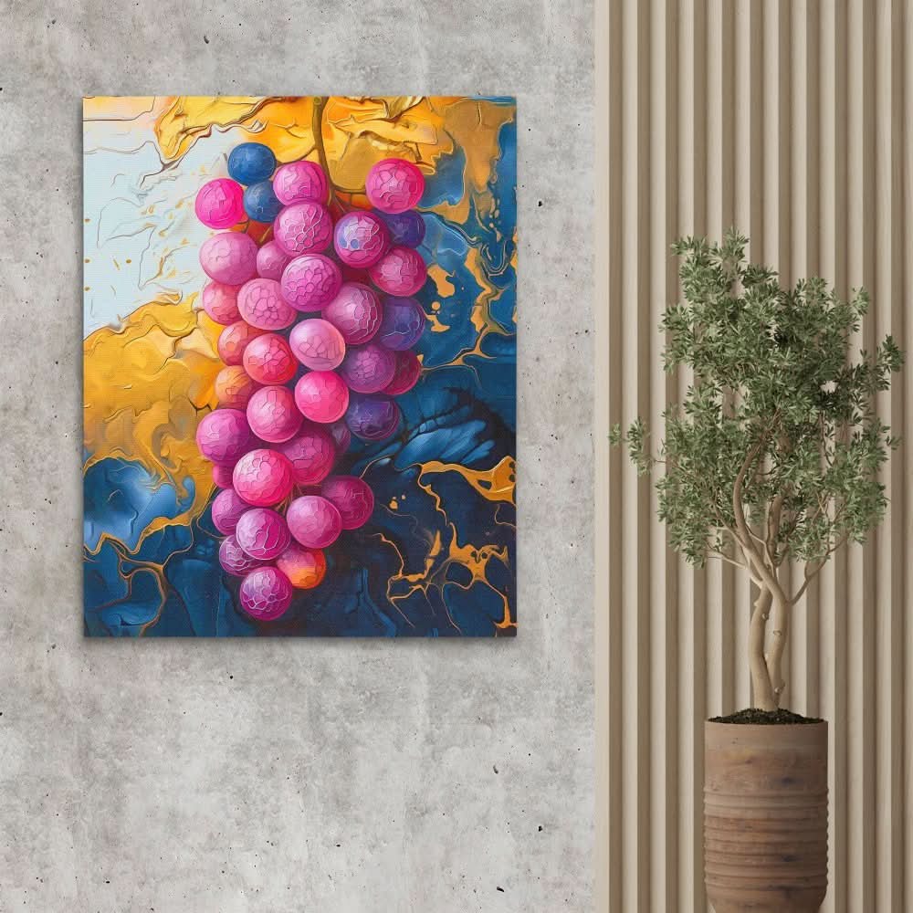 Grapes of Beauty - Large Modern Canvas Print