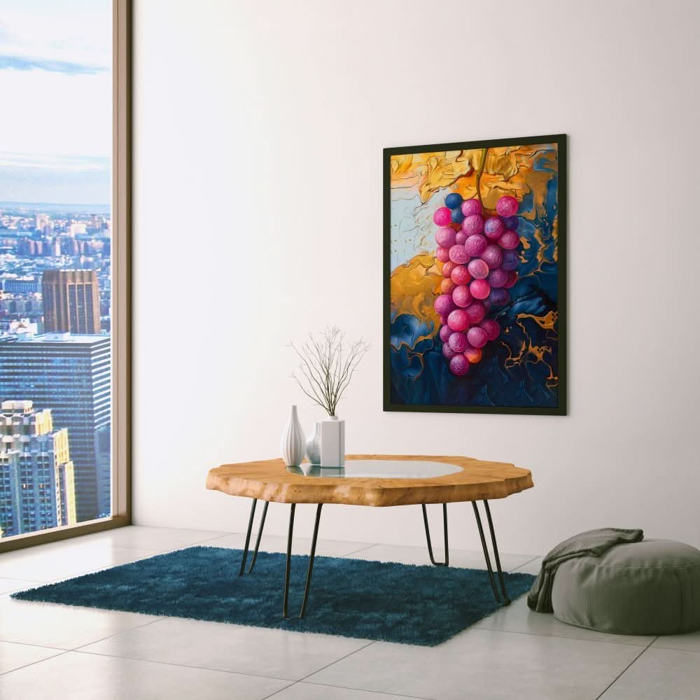 Grapes of Beauty - Colorful Fruit Canvas Print