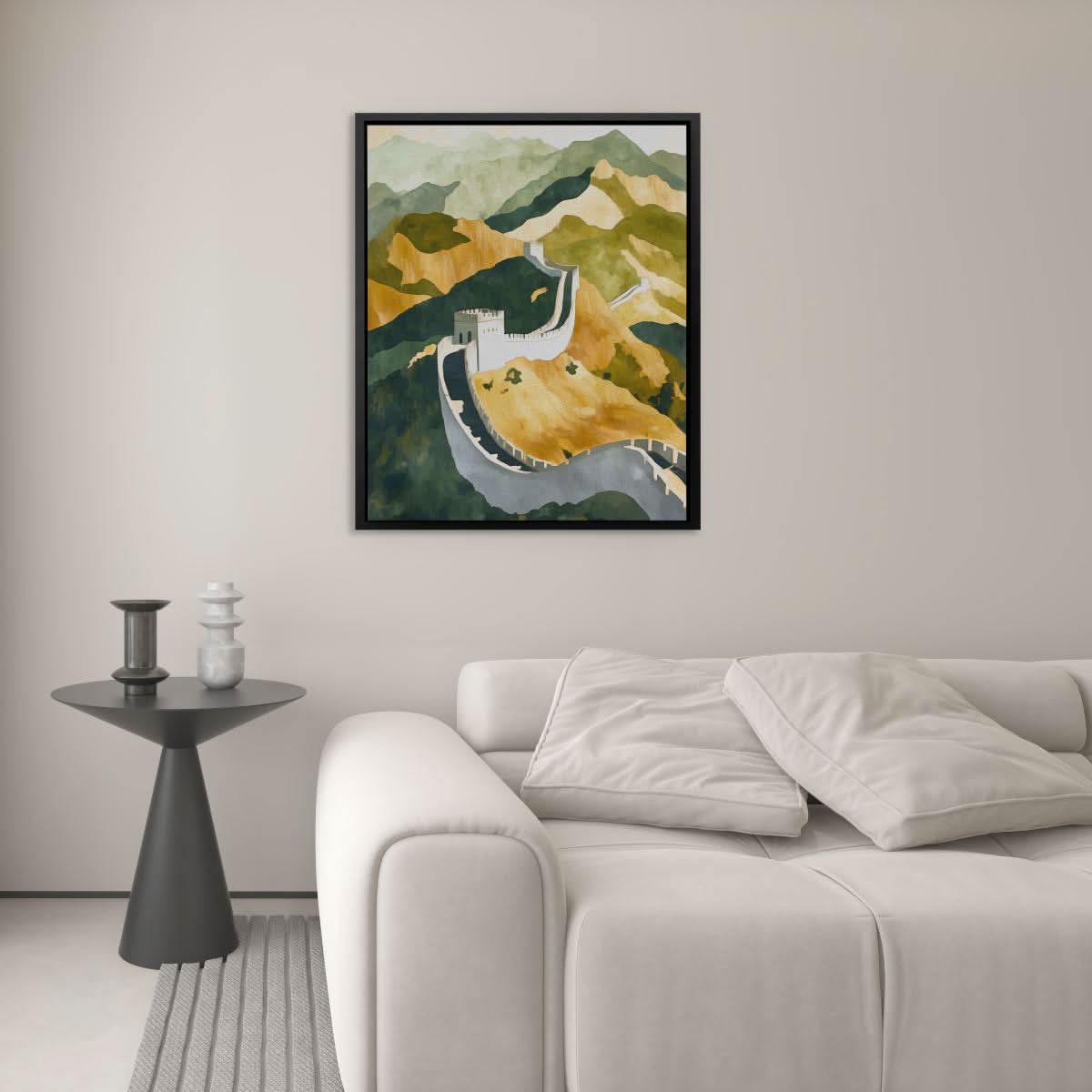 Great Wall in Golden Light - Architecture Art for Home Office