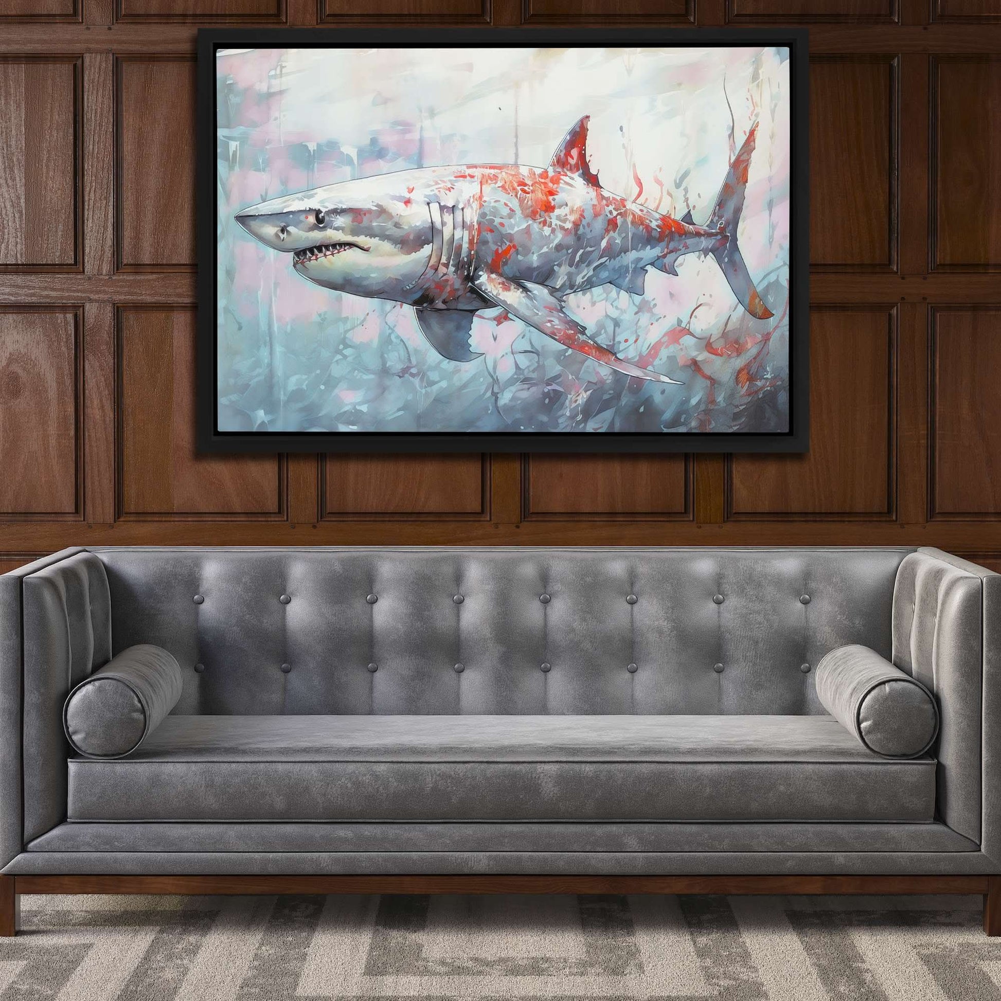 Great White Depths - Animals Art