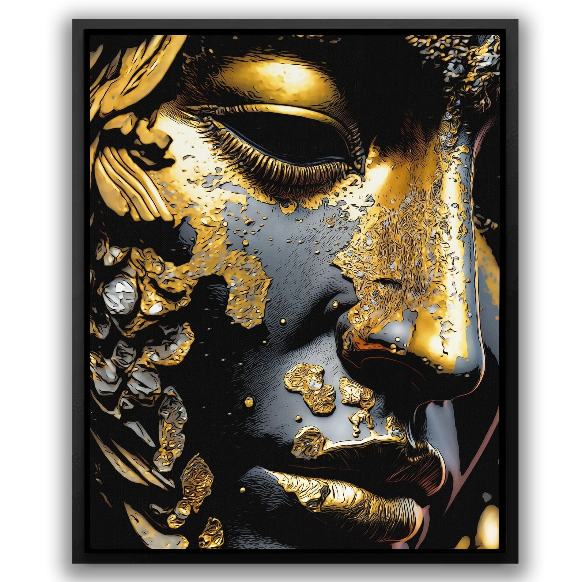 Greek Goddess - God Wall Art in Black Frame