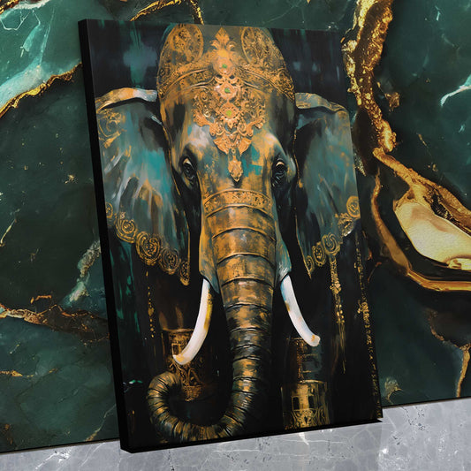 Green Guardian - Wall Art in Black Frame