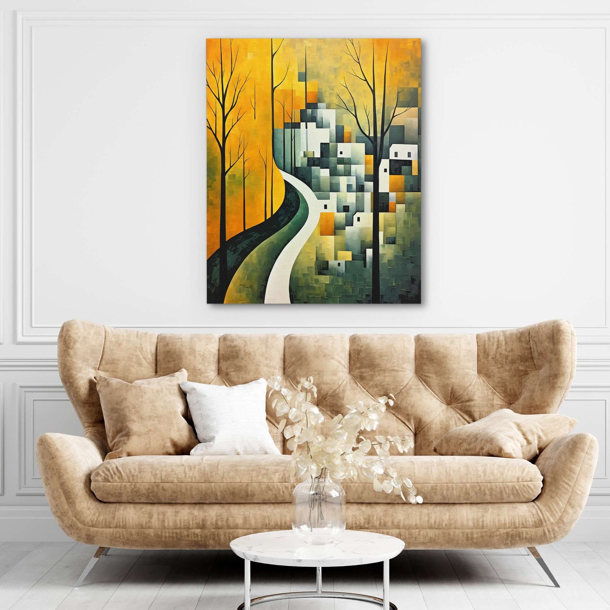 Green Houses - Autumn Art