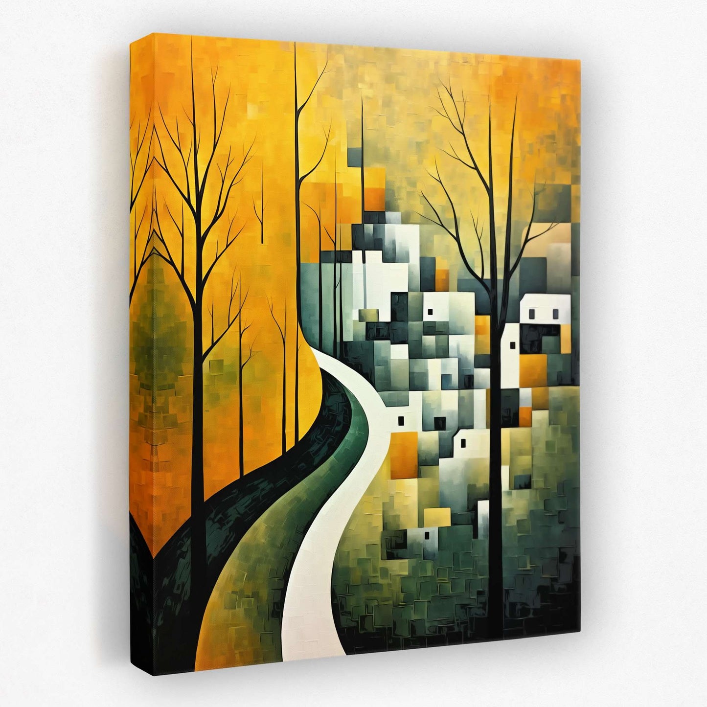 Green Houses - Autumn Canvas Wall Art