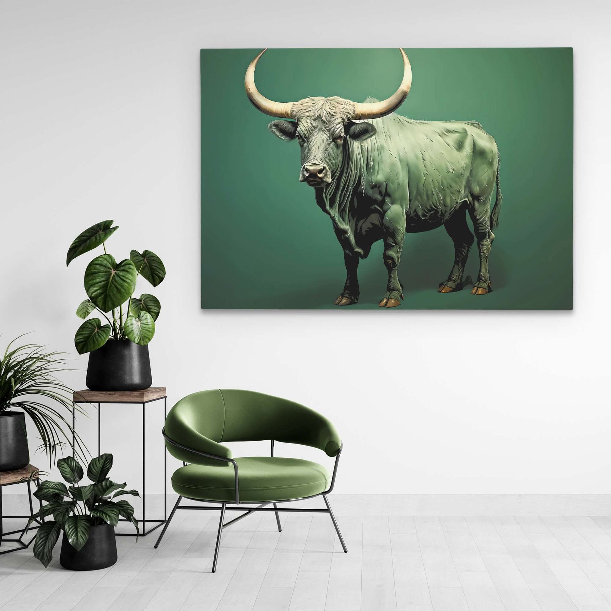 Green Ox - Animals Art