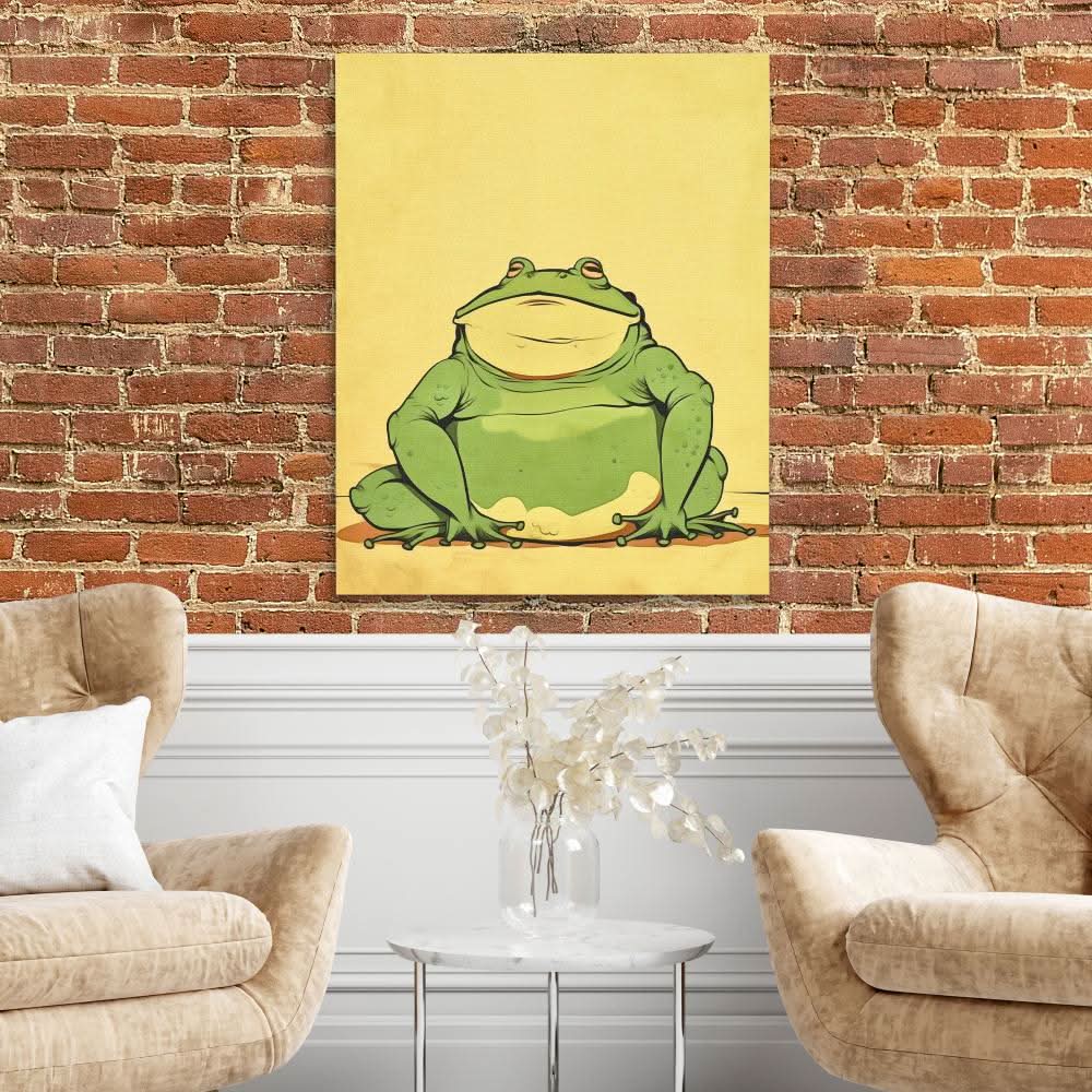 Green Ponderer - Green Wall Art for Kids Room