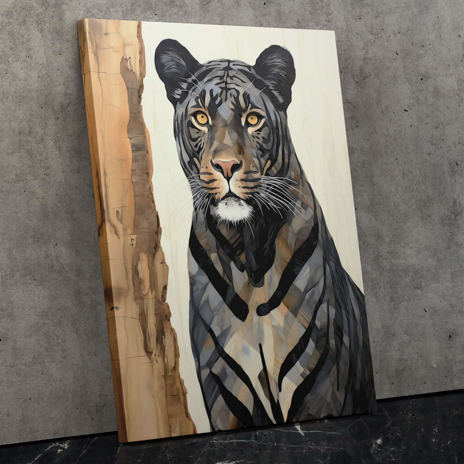 Grey Tiger - Big Cat Canvas Print
