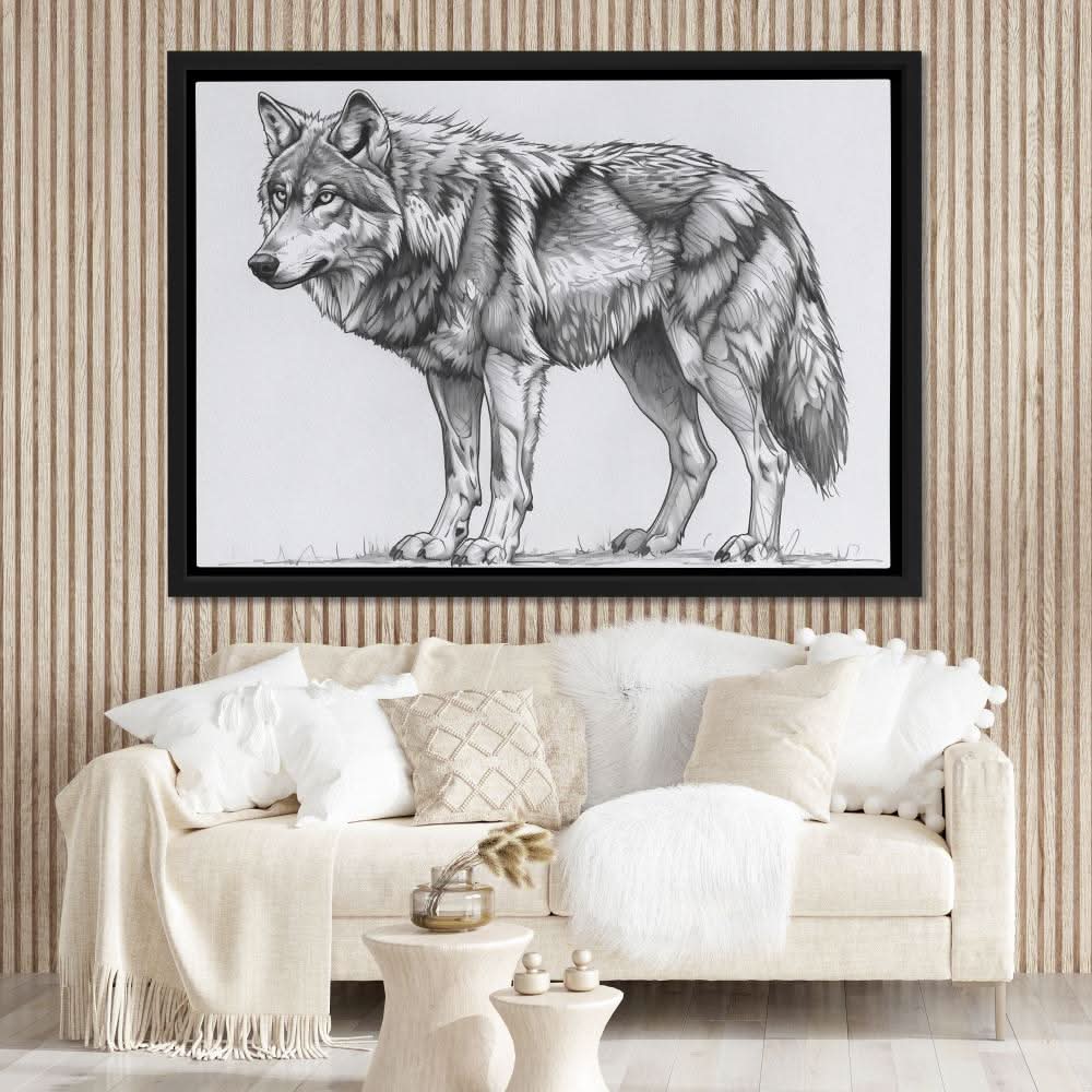Grey Wolf - Canvas Wall Art
