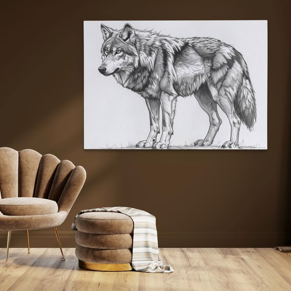 Grey Wolf - Animals Art