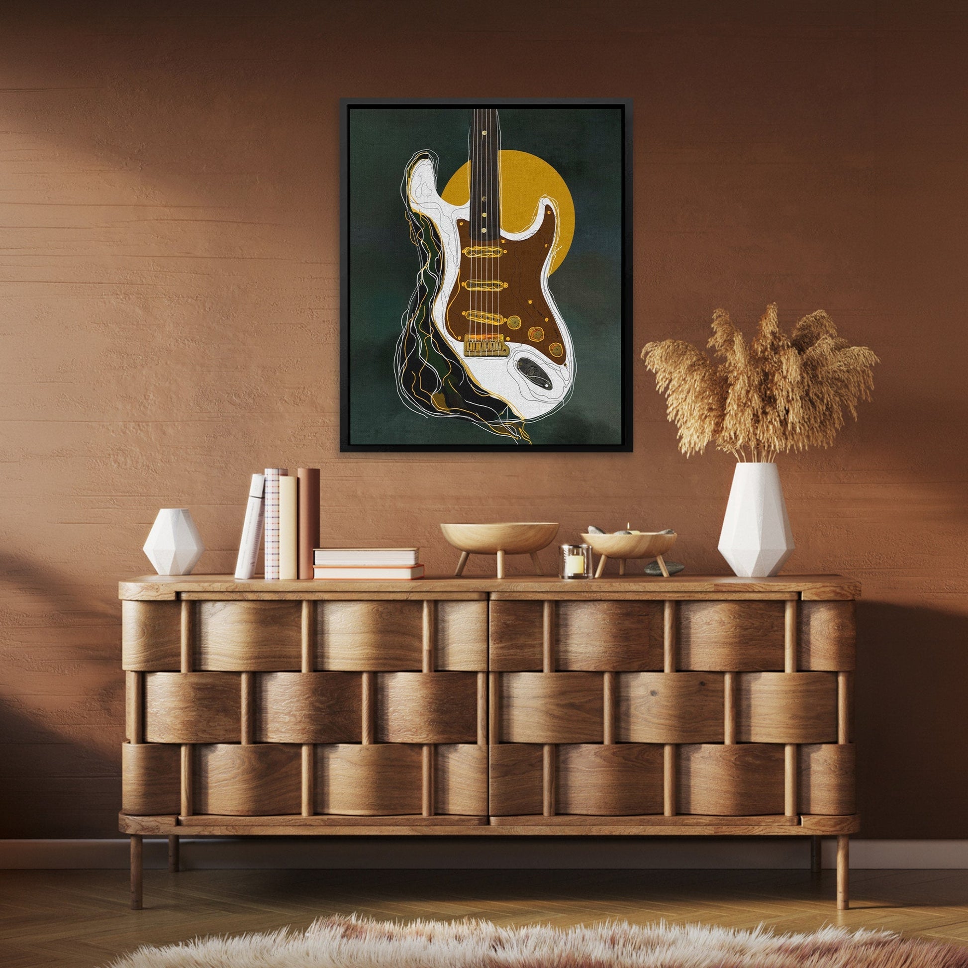 Guitar Liquid Dreams - Luxury Wall Art