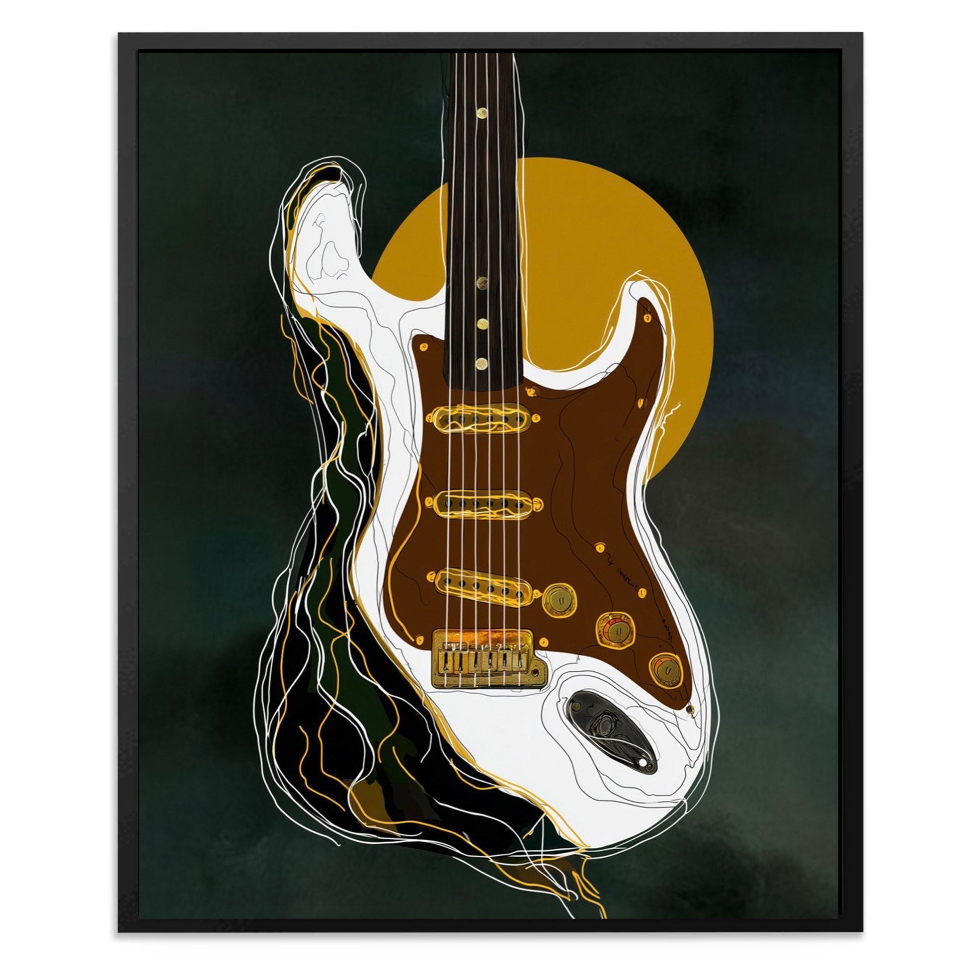Guitar Liquid Dreams - Luxury Wall Art
