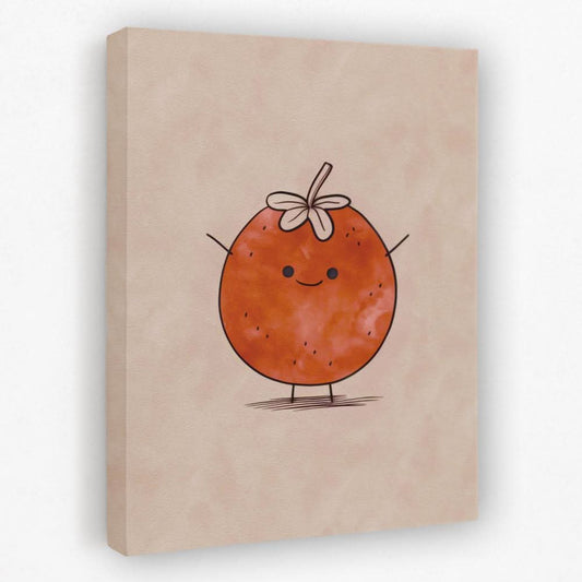 Happy Tomato - Cute Canvas Wall Art