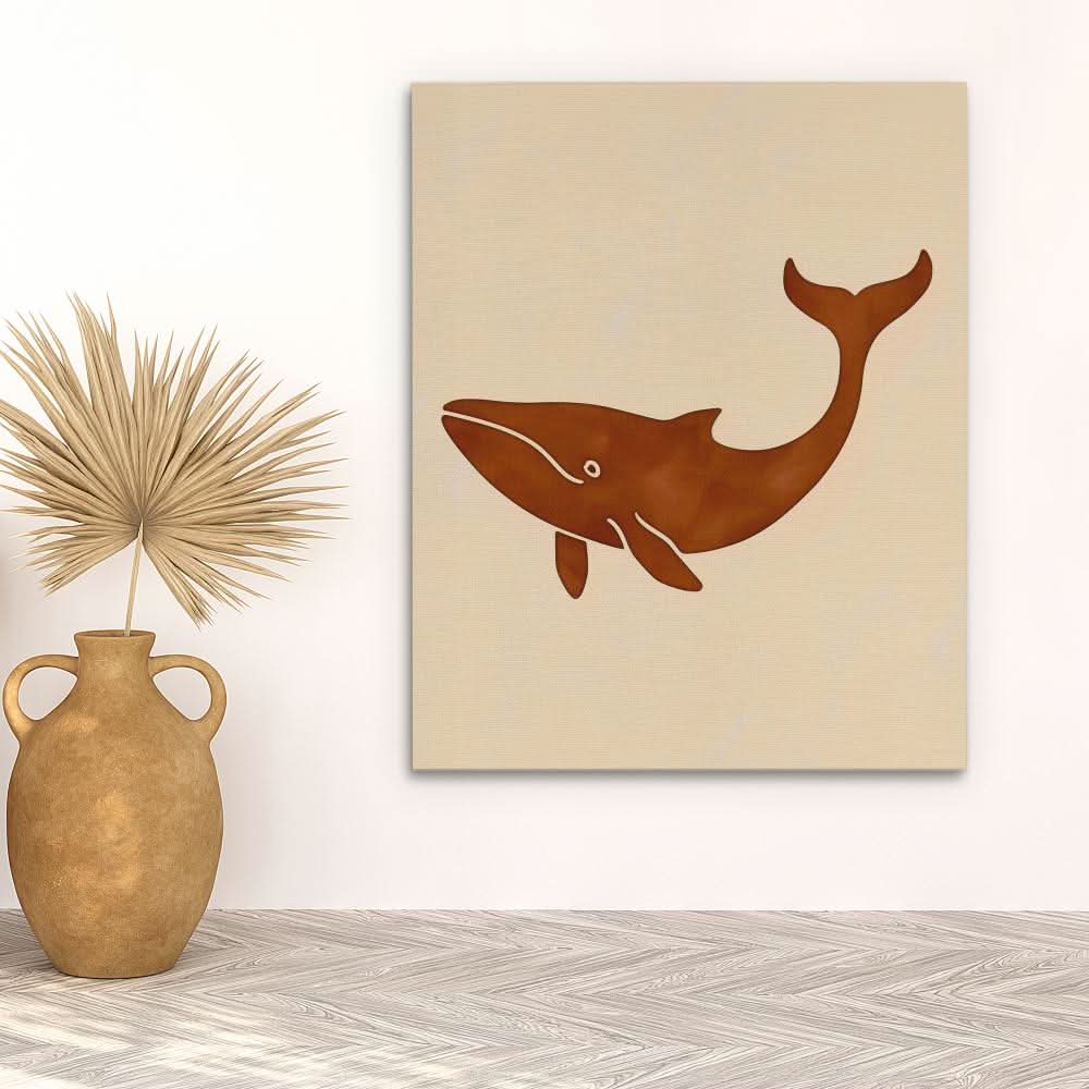 Happy Whale - Animals Art for Bedroom