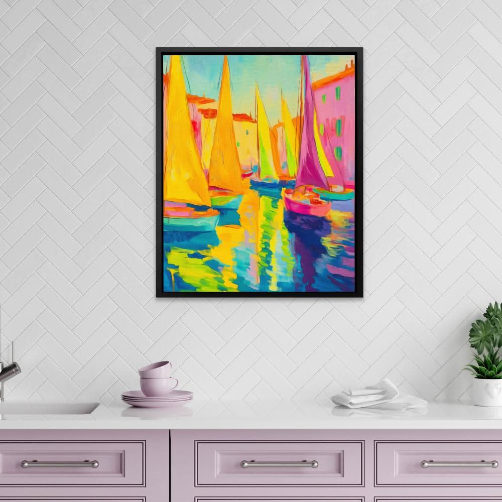 Harbor Kaleidoscope - Large Canvas Print