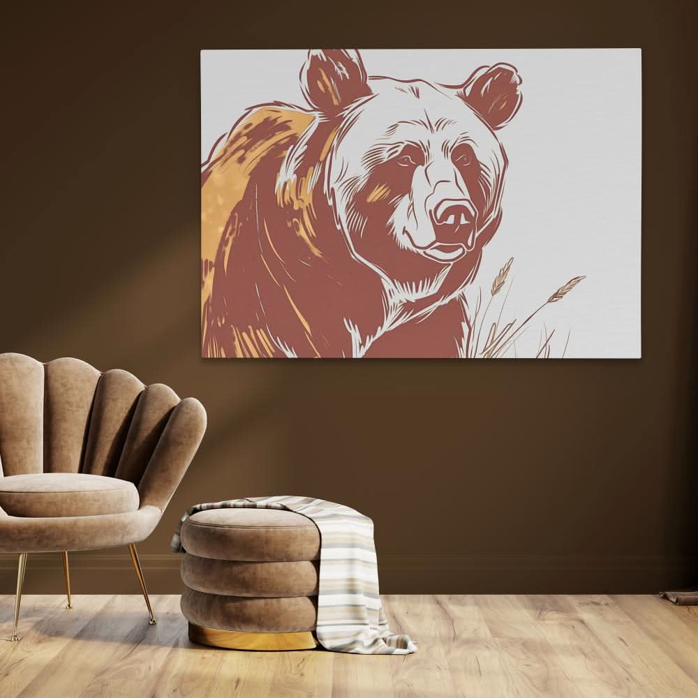 Harmonious Bear - Animals Art for Bedroom