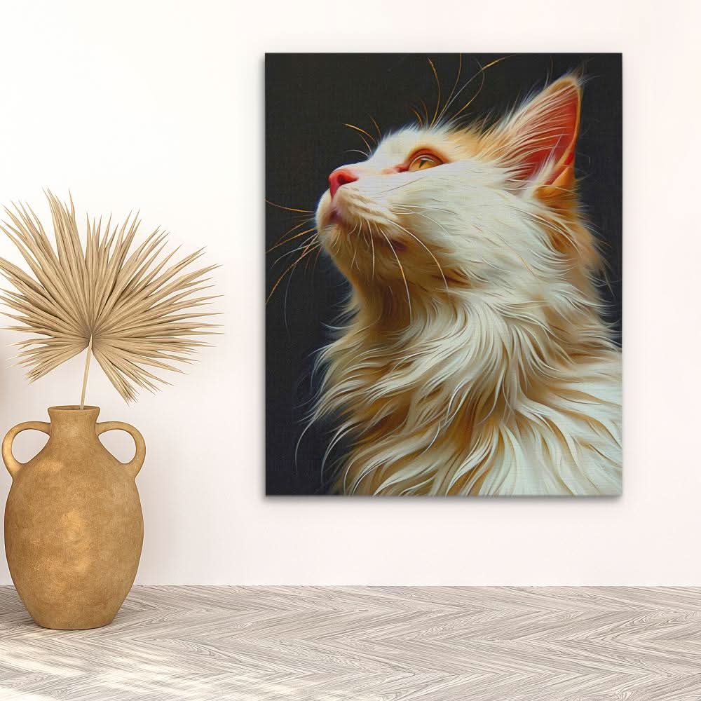 Harmonious Feline - Animals Art for Bedroom