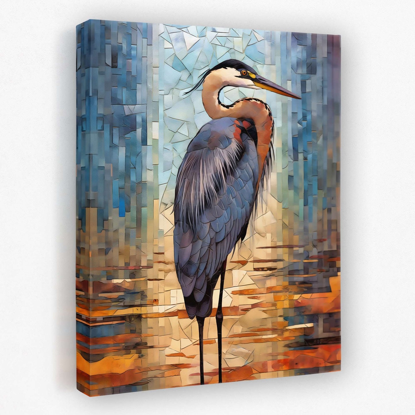 Harmony in Blue - Animals Canvas Wall Art
