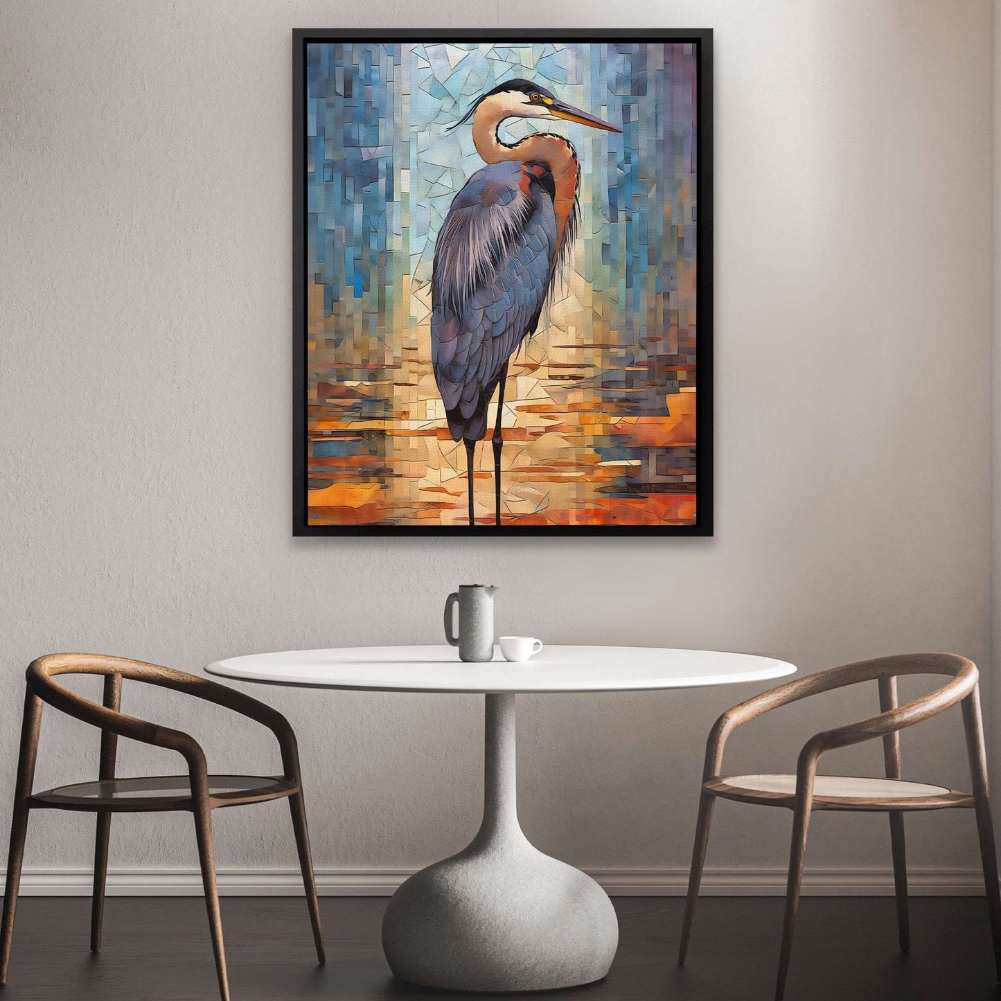 Harmony in Blue - Blue Bird Canvas Print