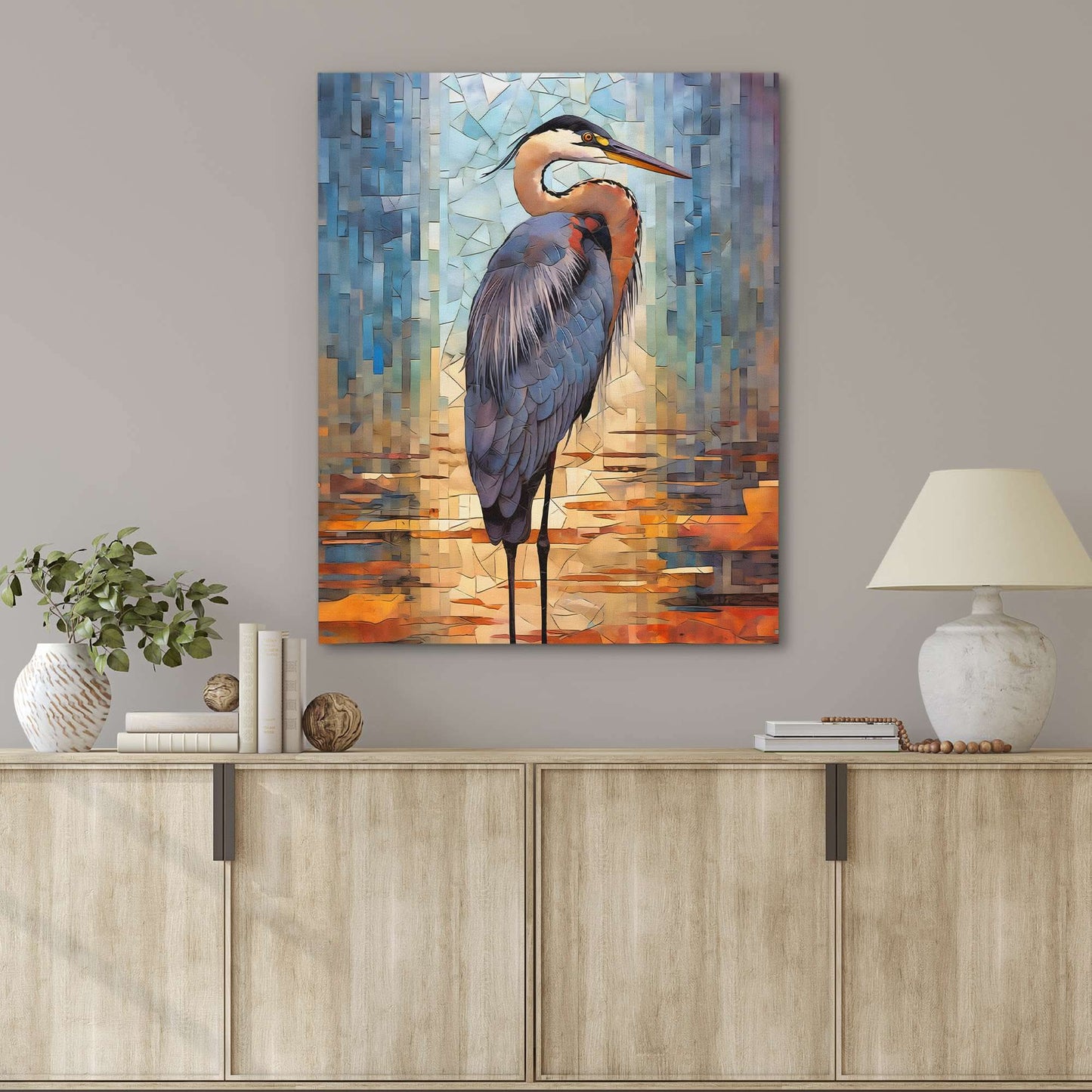 Harmony in Blue - Large Canvas Print