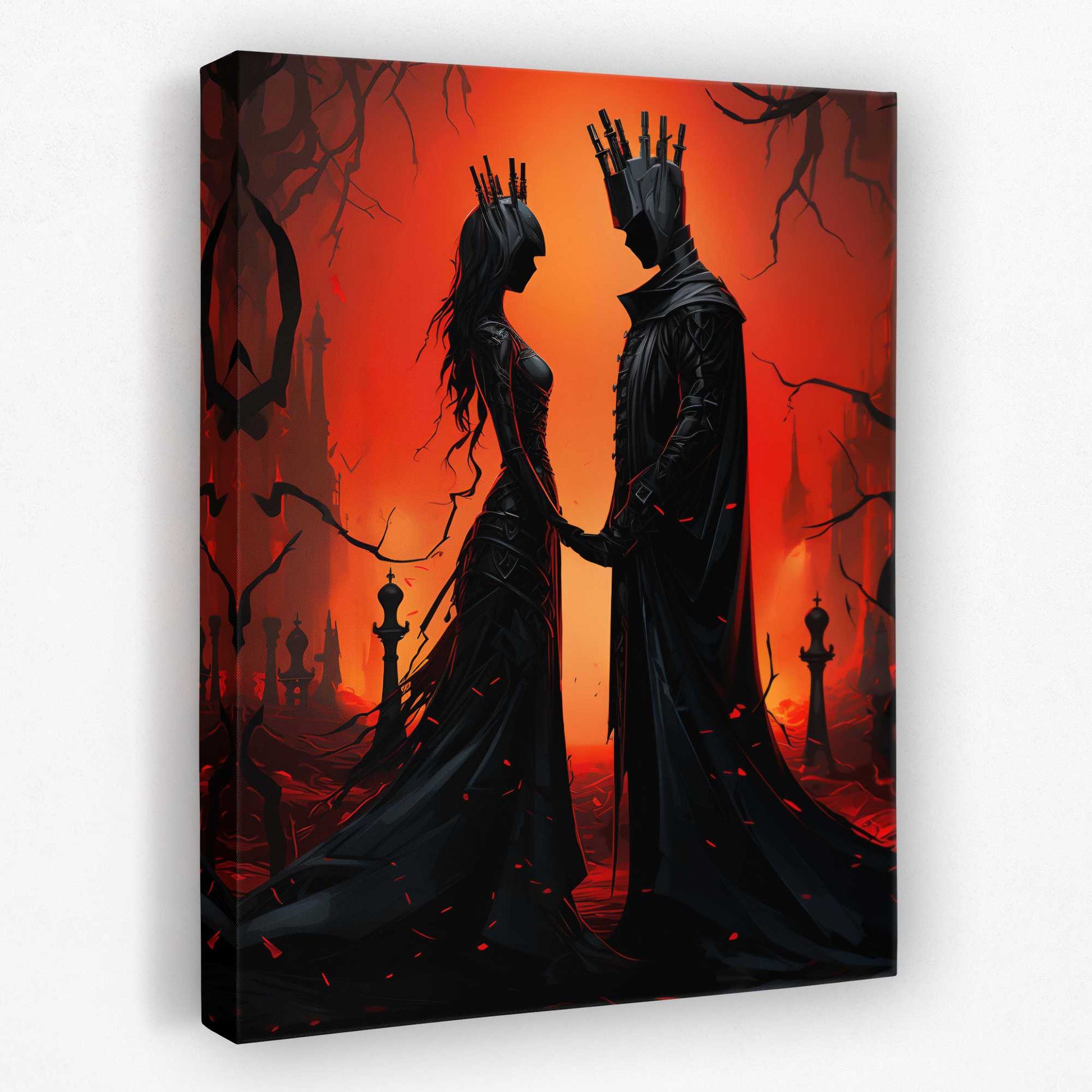 Haunting Dynasty - Gothic Wall Art in Black Frame
