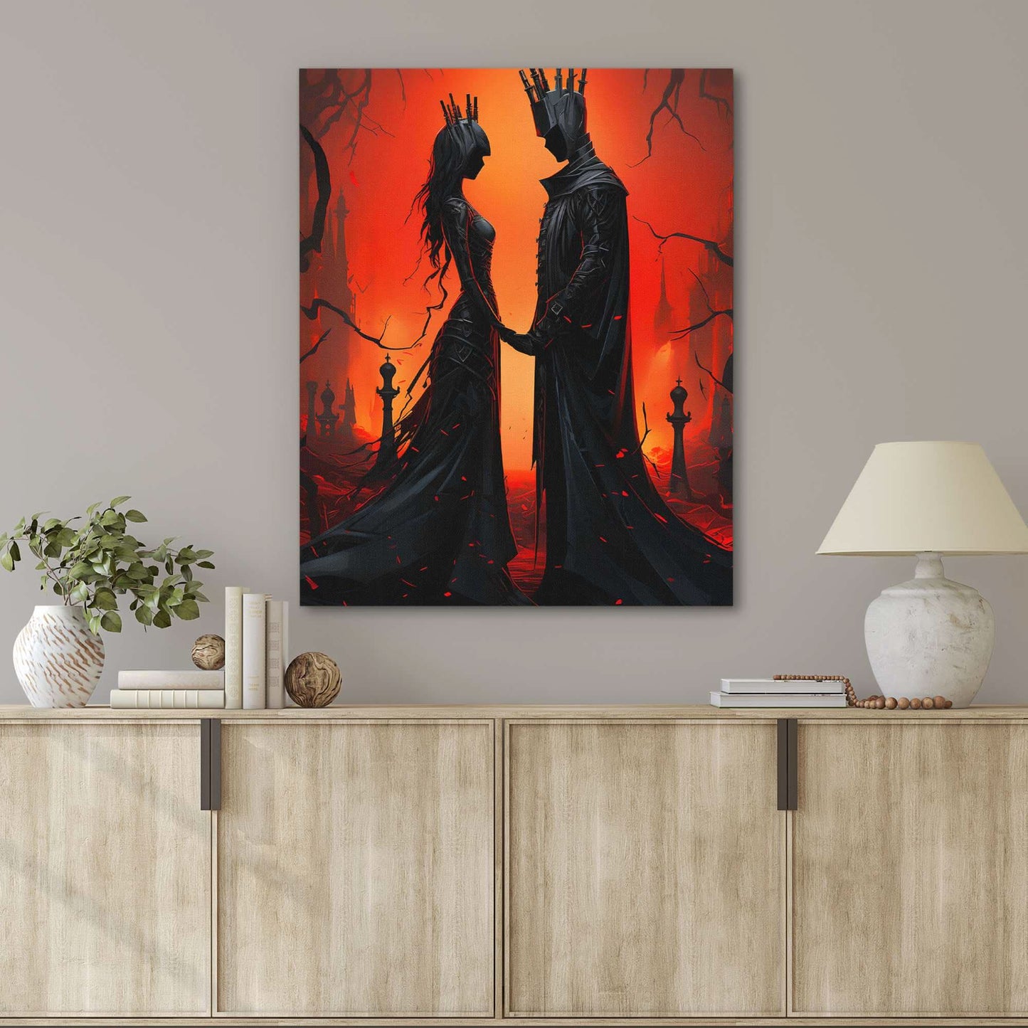Haunting Dynasty - Haunting Wall Art in Black Frame