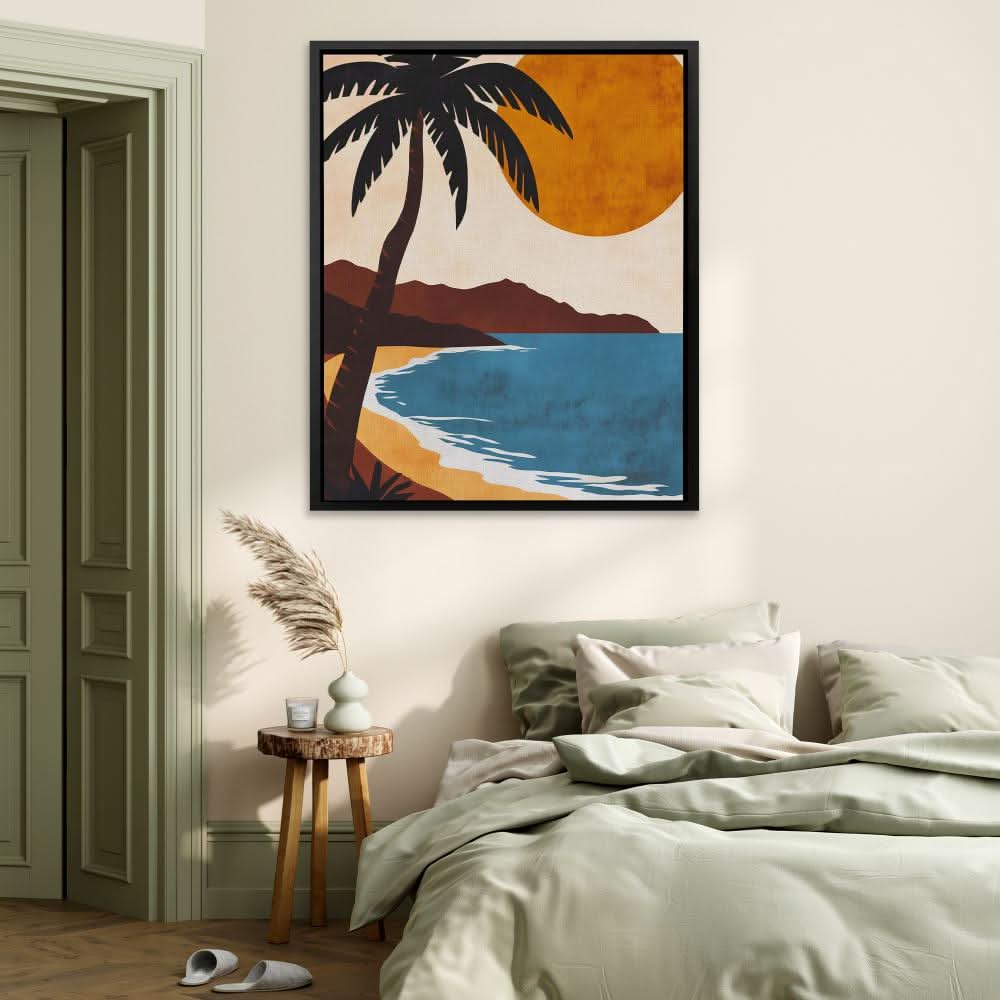 Hawaiian Beach Sunset - Oversized Beach Canvas Wall Art