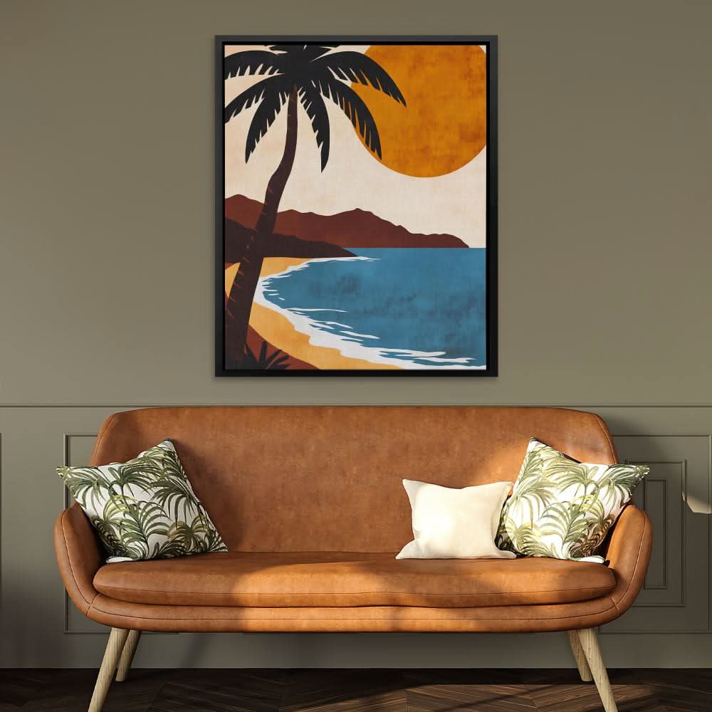 Hawaiian Beach Sunset - Modern Wall Art Print