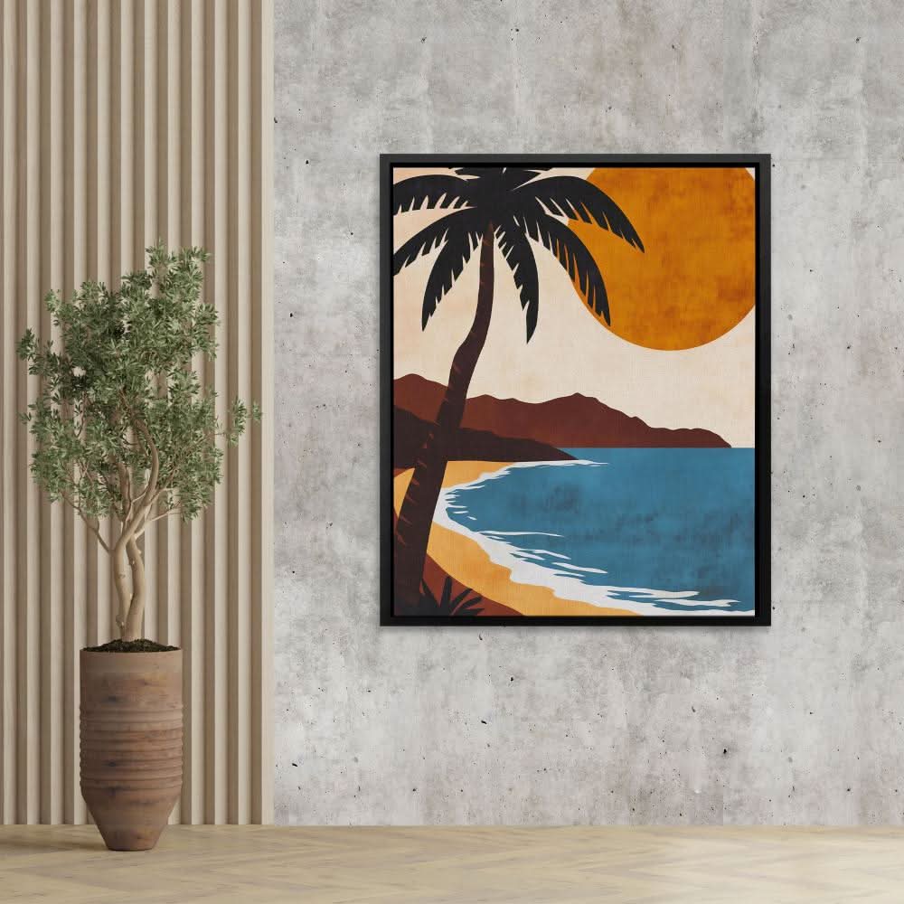 Hawaiian Beach Sunset - Beach Art for Bedroom