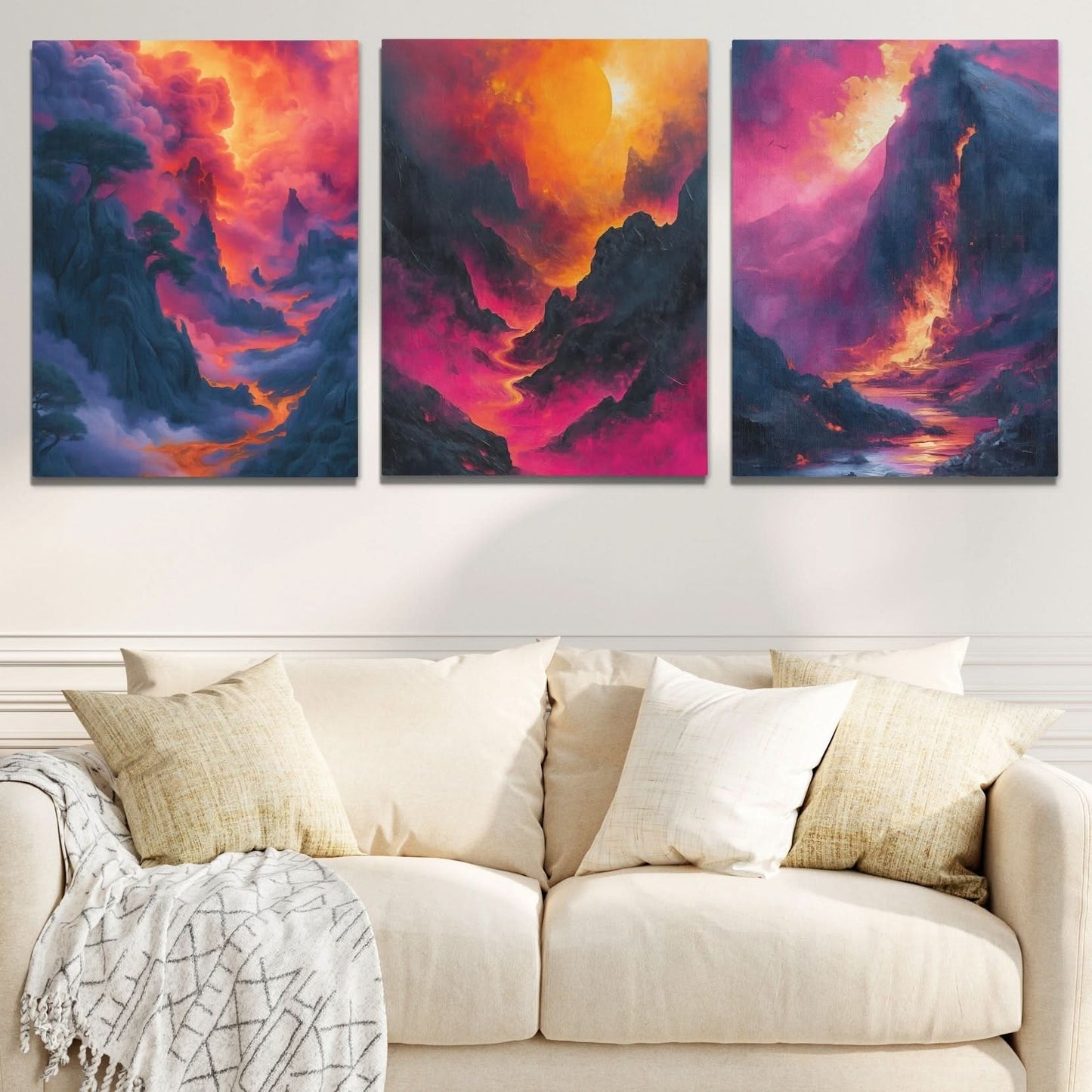 Hawaiian Volcano Eruptions - Hawaii Art for Home Office
