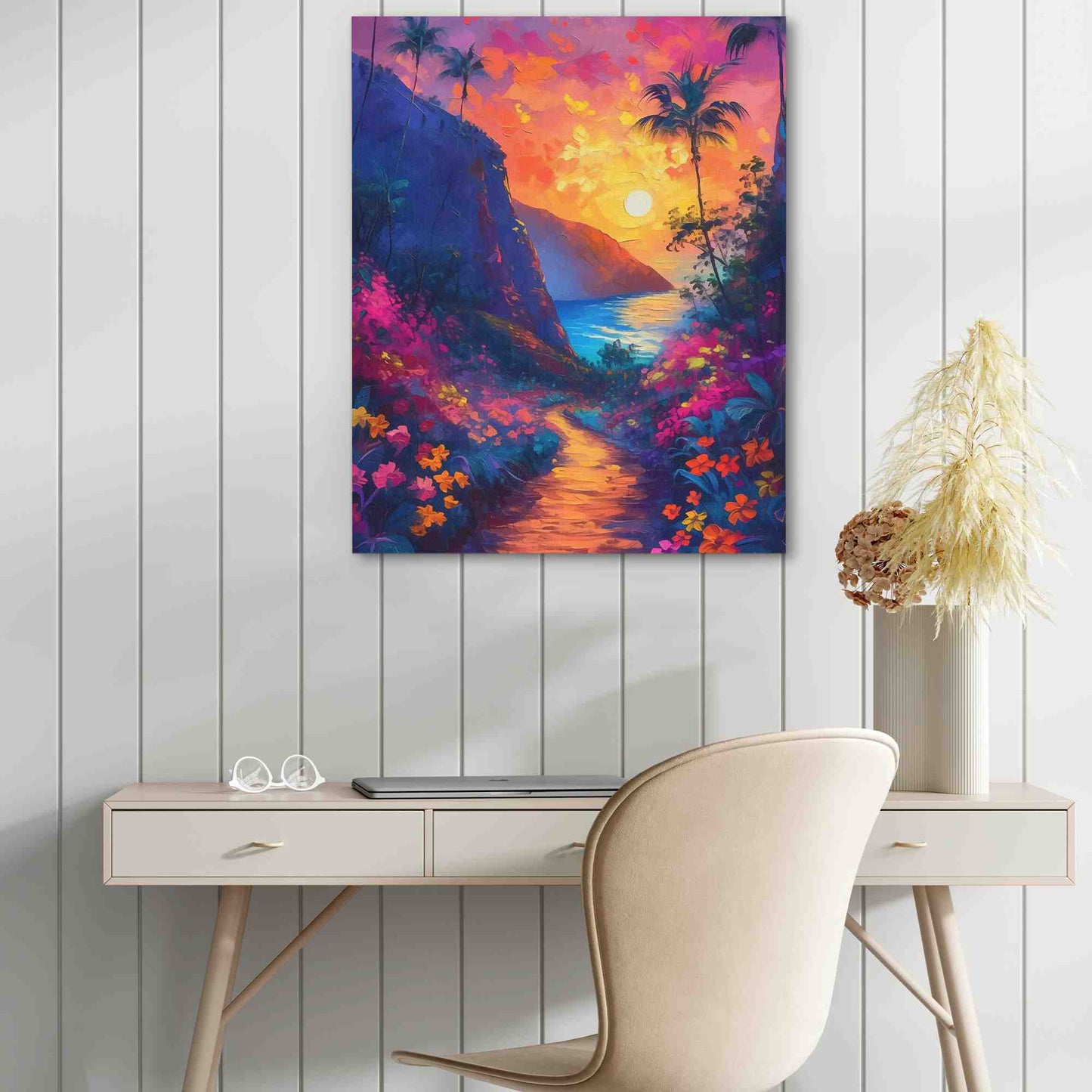Heavenly Beach Walk - Colorful Wall Art