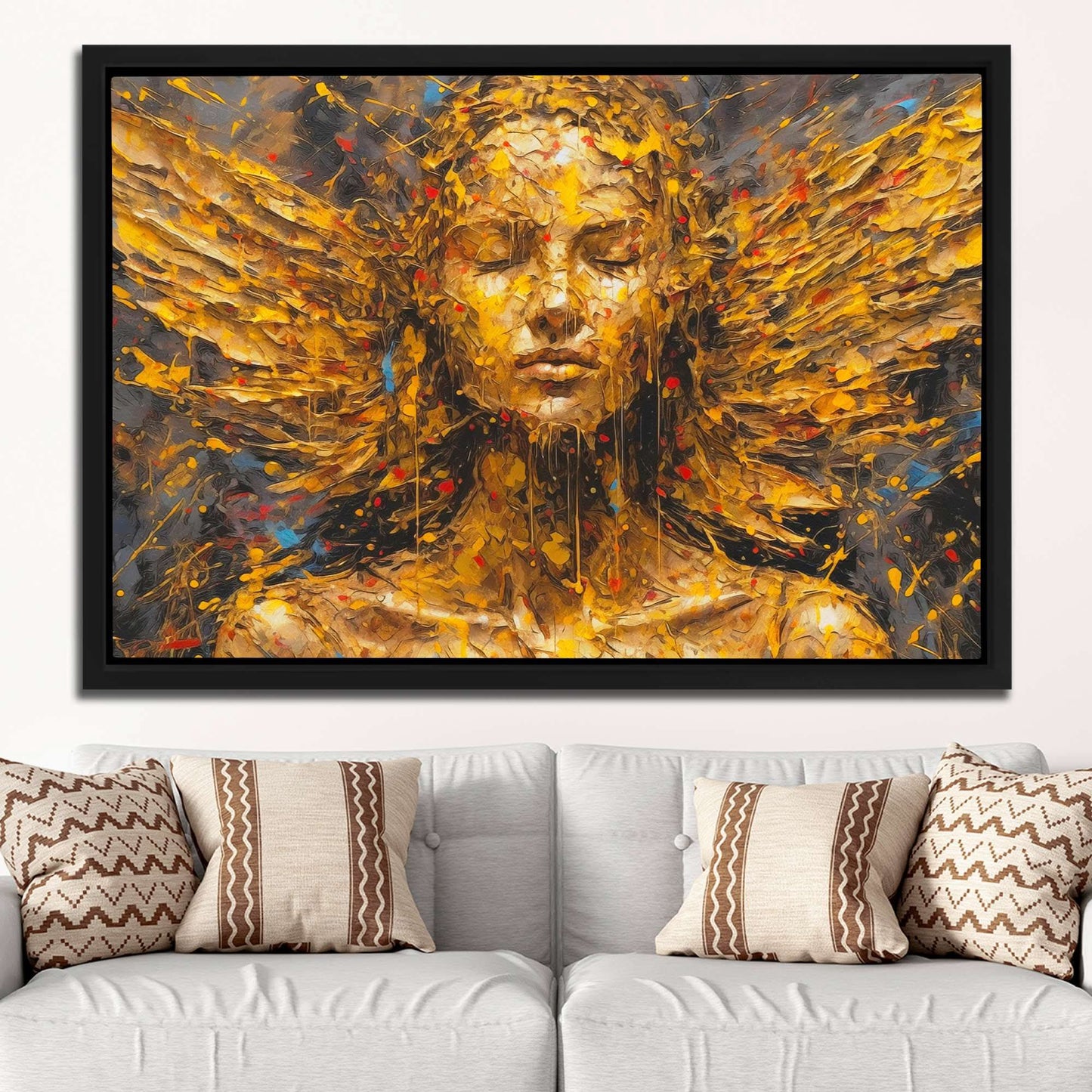Heavenly Flight - Large Abstract Canvas Print