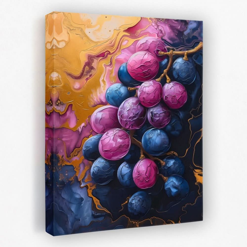Heavenly Grapes - Food Canvas Wall Art