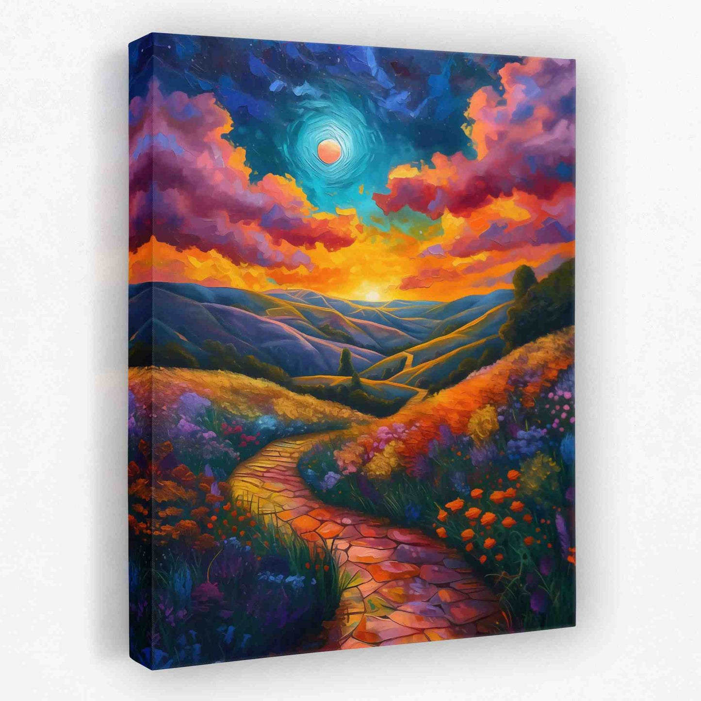 Heavenly Pathway - Country and Farm Canvas Wall Art
