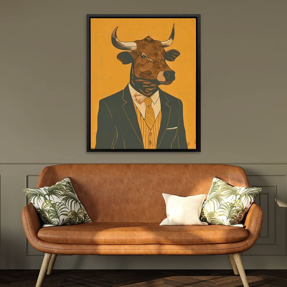 Hedge Fund Manager - Modern Wall Art in Black Frame