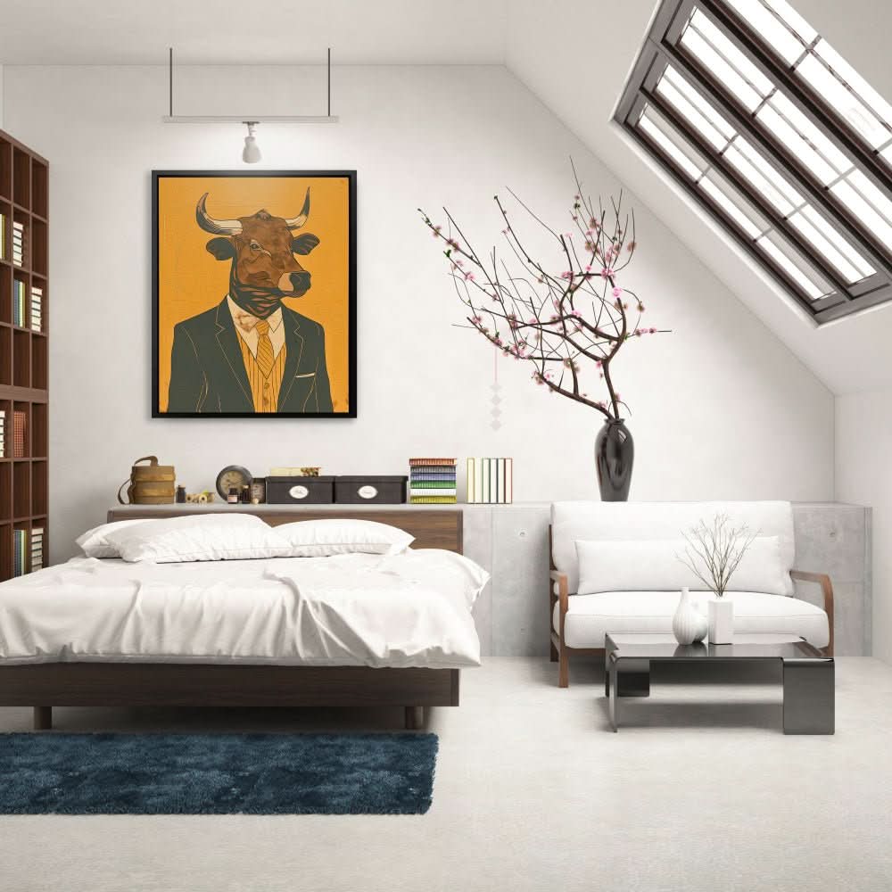 Hedge Fund Manager - Gold Wall Art for Living Room