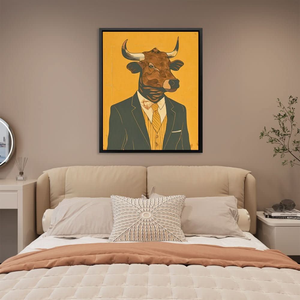 Hedge Fund Manager - Gold Bull Canvas Print