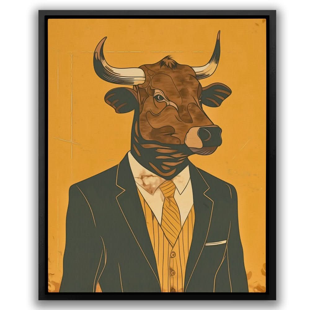 Hedge Fund Manager - Modern Gold Canvas Wall Art