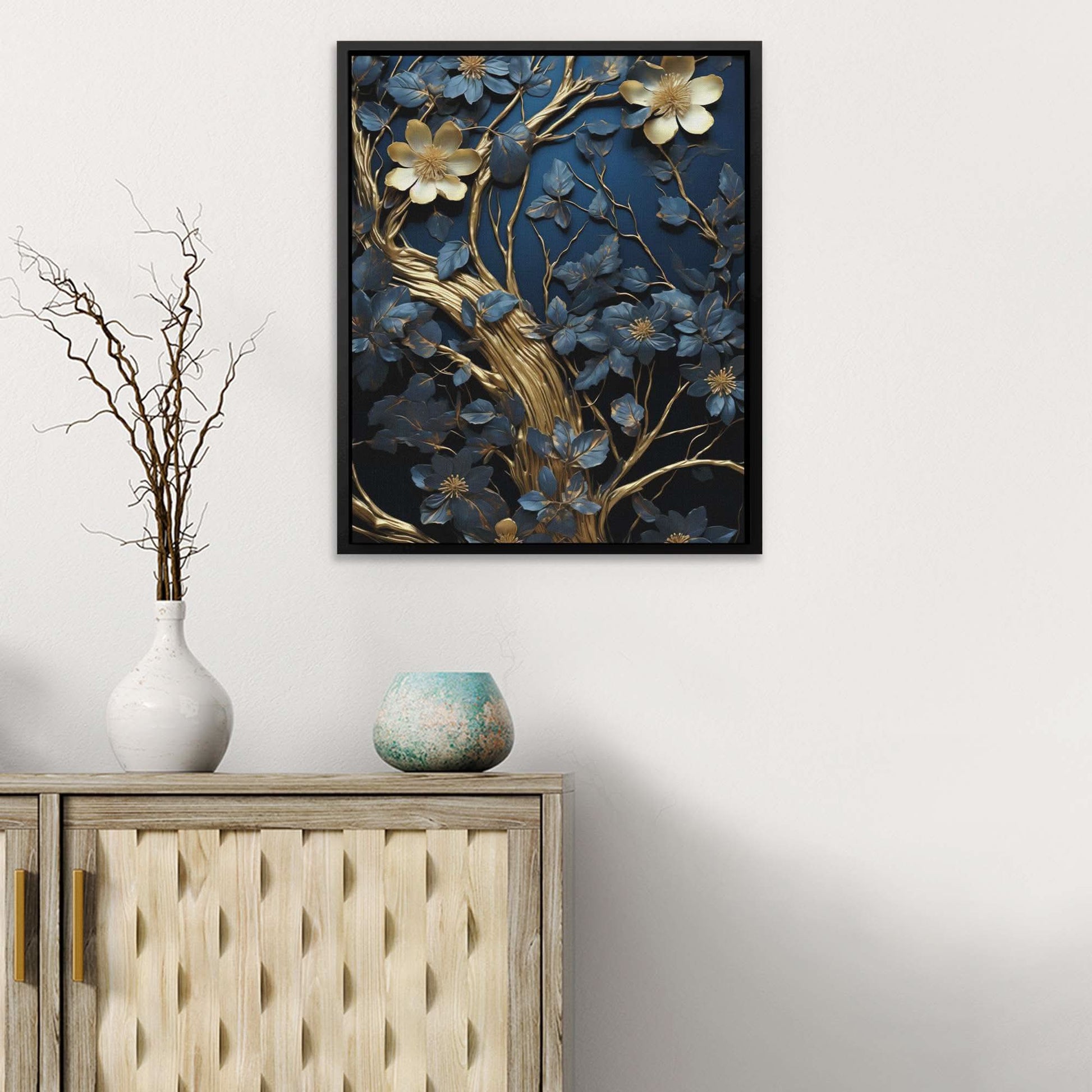 Hidden Garden - Large Abstract Canvas Print