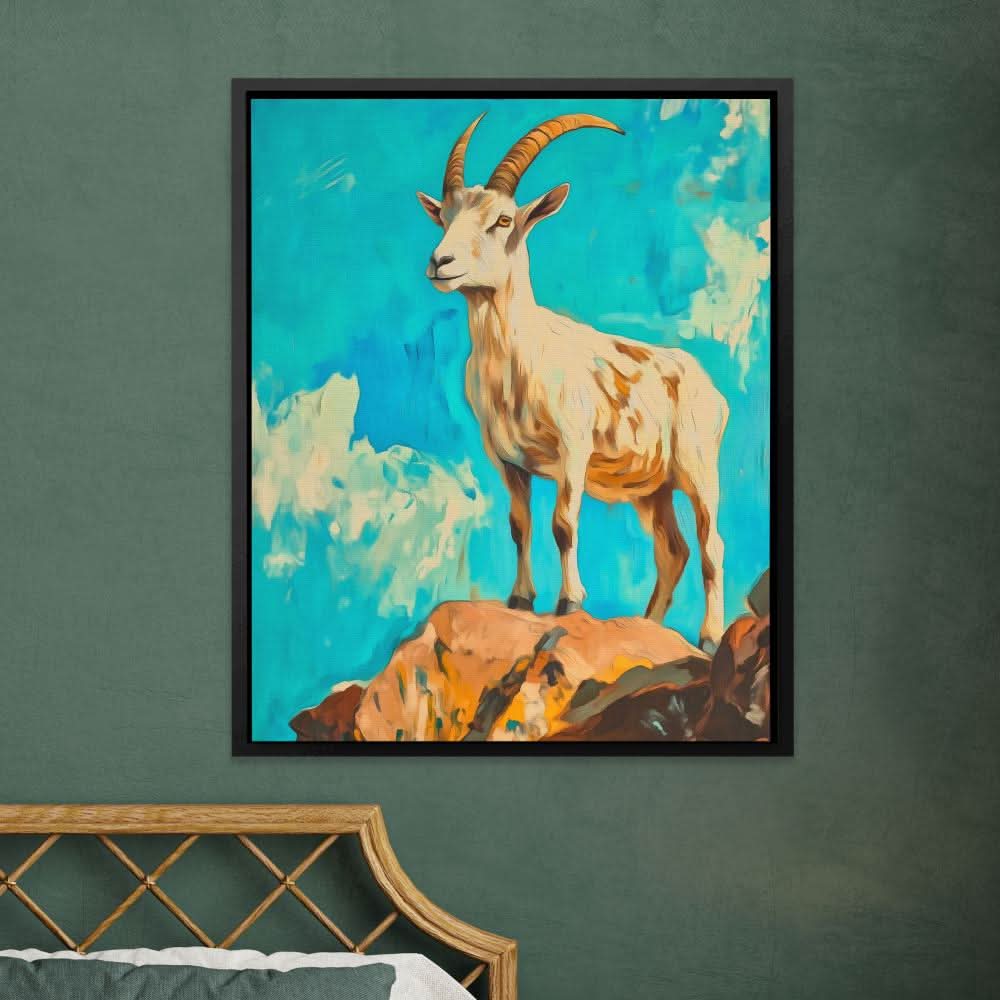 High Altitude Goat - Animals Art for Home Office