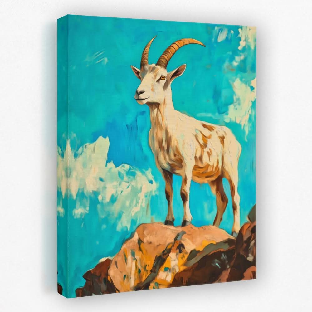 High Altitude Goat - Animals Canvas Wall Art