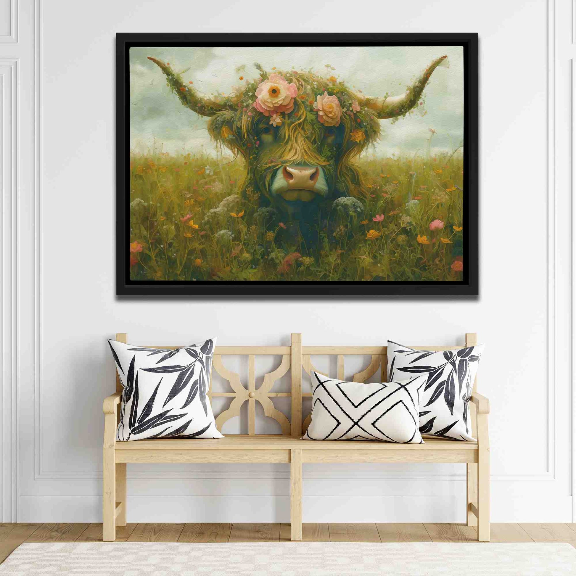 Highland Gaze - Framed Art Print