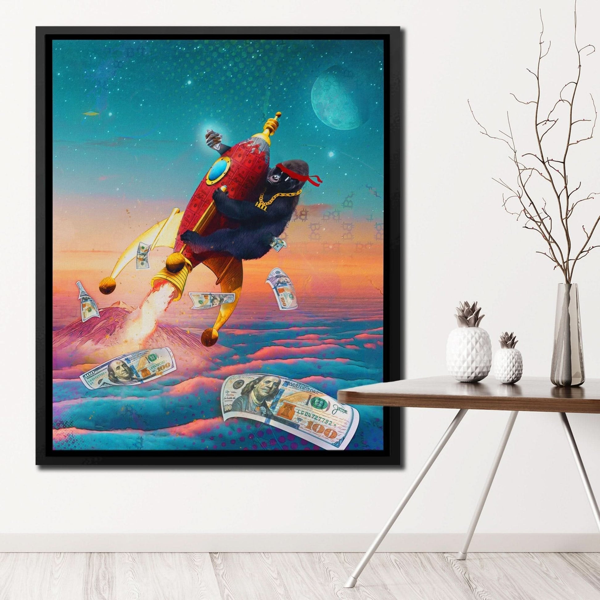 HODL Ape - Blue Ape Canvas Print
