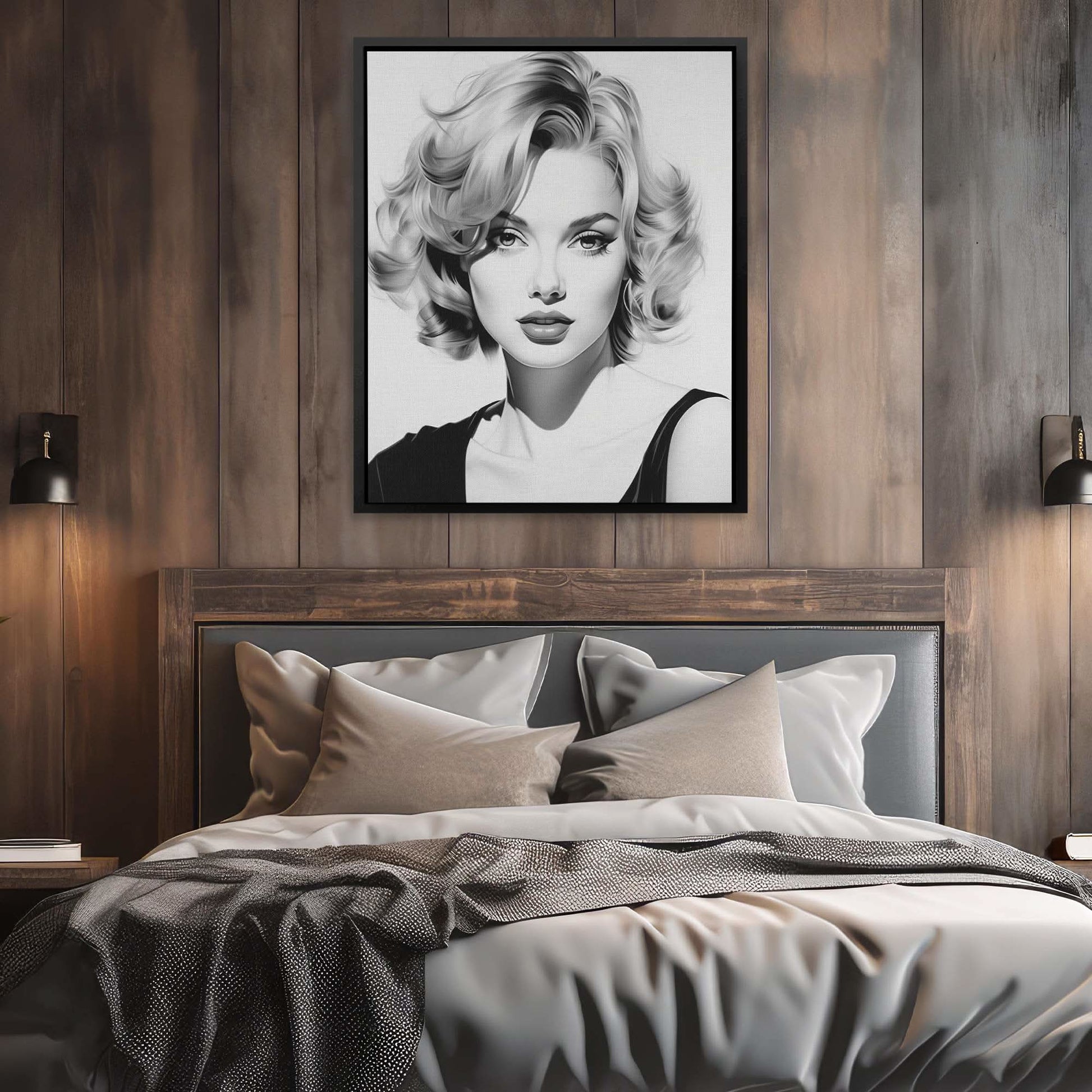 Hollywood Actress - Large Minimalist Canvas Print