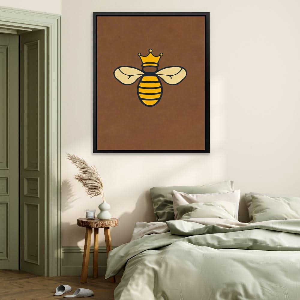 Honey Bee Queen - Oversized Animals Canvas Wall Art