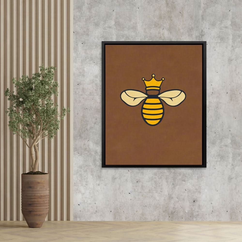 Honey Bee Queen - Brown Bee Canvas Print
